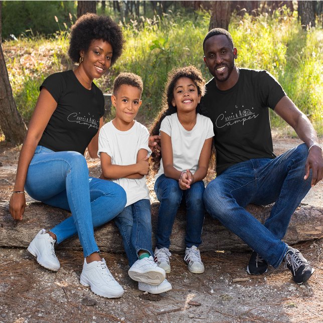 T-shirt Happy Camper Silhouette (Happy Camper Silhouette T-Shirt)