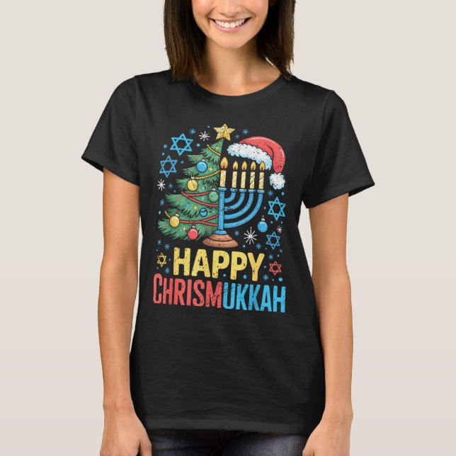 T-shirt Happy Chrismukkah Holiday Christmas And Hanukkah S (Devant)