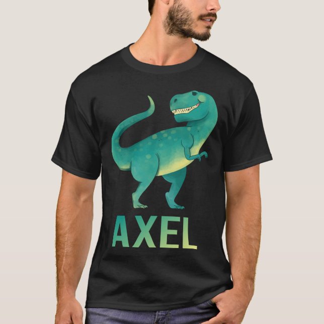 T-shirt Happy Dinosaur - Nom de l'axe (Devant)