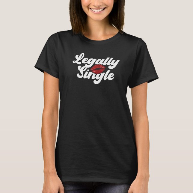 T-shirt Happy Divorce Party Legally Single   (Devant)