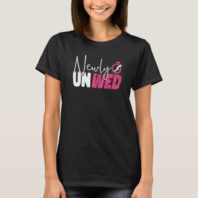 T-shirt Happy Divorce Party Newly Unwed (Devant)