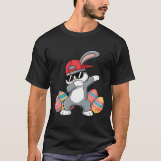 T-shirt Happy Easter Bruh Bunny Dab Rabbit Dance Boys Kids
