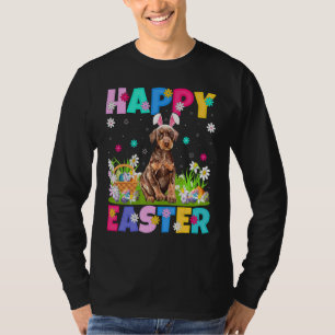 T-shirt Happy Easter Bunny Doberman Pinscher Dog Easter Su