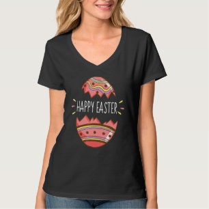 T-shirt Happy Easter Bunny Hippie Eggs