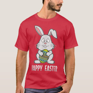 T-shirt Happy Easter Bunny Rabbit Egg Hunt Christian Holid