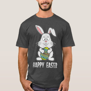 T-shirt Happy Easter Bunny Rabbit Egg Hunt Christian Holid