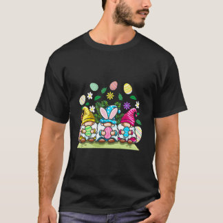 T-shirt Happy Easter Gnomes Egg Hunting For