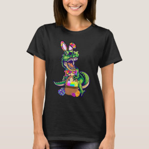 T-shirt Happy Eastrawr T Rex Dinosaur Easter Bunny Egg Kid