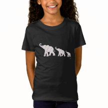 Happy Elephant-Family Awesome unique Chemise rose
