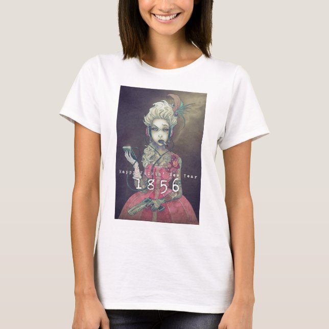 T-shirt Happy f***ing new year 18.56 (Devant)