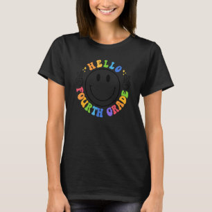 T-shirt Happy Face 4e année Équipe de divertissement 4e an