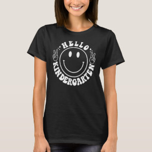 T-shirt Happy Face Bonjour maternelle Équipe de maternelle