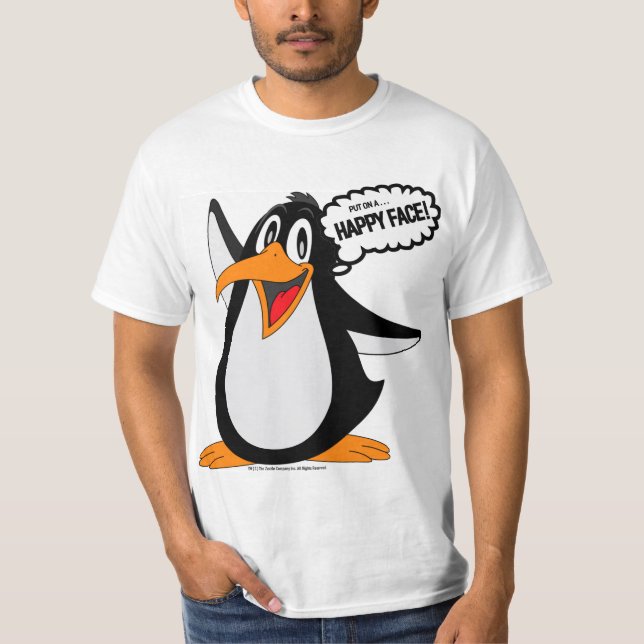 T-shirt "Happy Face Penguin" (Devant)