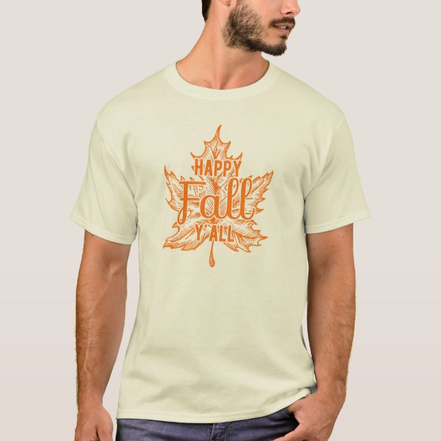T-shirt Happy Fall (Devant)