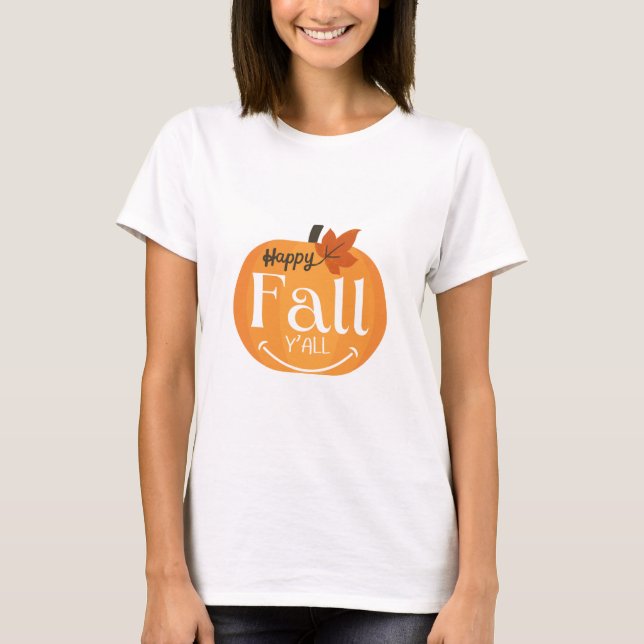 T-shirt Happy Fall (Devant)
