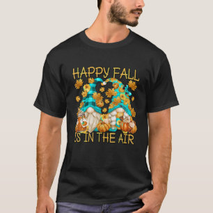 T-shirt Happy Fall Dire Pour Femmes Citrouille Spice Latte