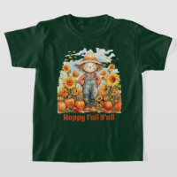 Happy Fall Seasonal ajouter du texte scarecrow