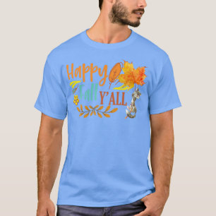 T-shirt Happy Fall Ya ll Fall Automne Leaves mignon Flotta