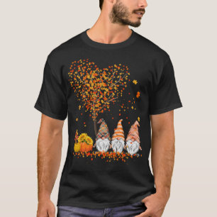 T-shirt Happy Fall Y'all Gnomes Citrouille Funny Autumn He