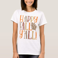 Happy Fall Y'all mignon Citation disant dans les c