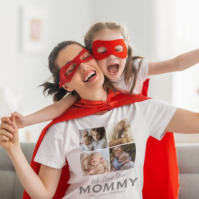 T-shirt Happy Family Photo Mommy (Créateur téléchargé)