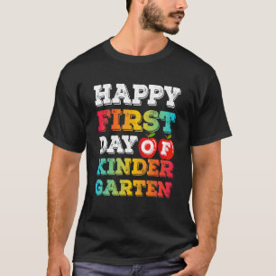 T-shirt Happy First Day Of Kindergarten School Teacher Stu