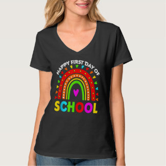 T-shirt Happy First Day Of School Teacher Back To School R