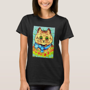 T-shirt Happy flower cat de Louis Wain