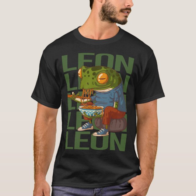 T-shirt Happy Frog - Nom de Léon (Devant)