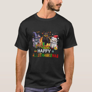 T-shirt Happy Hallo Merci Mas Cats