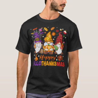 T-shirt Happy Hallo Merci Mas Halloween Thanksgiving Chri