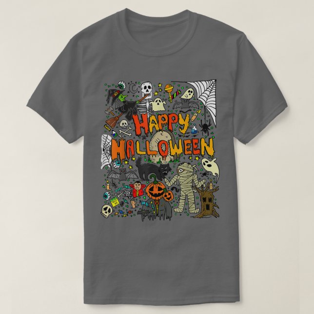 T-shirt Happy Halloween (Design devant)