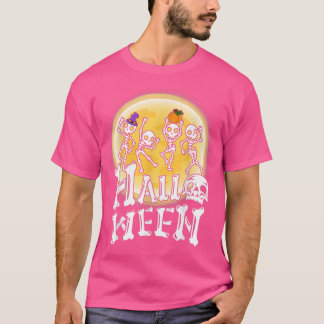 T-shirt Happy Halloween 2022-Dancing Skeleton Halloween-Fu