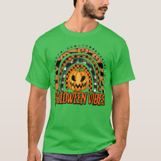 T-shirt Happy halloween avec arc-en-ciel mignon4
