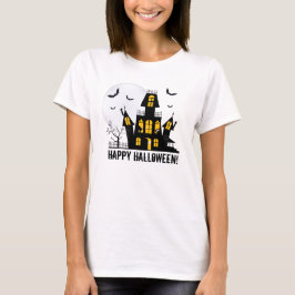 T-shirt Happy Halloween chauves-souris volantes Éffrayant 