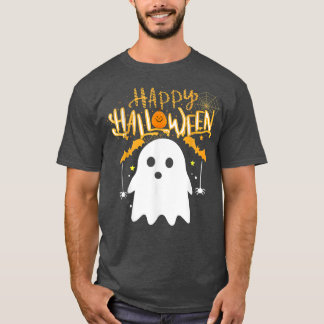 T-shirt Happy Halloween Cute Boo Costume Éffrayante saison