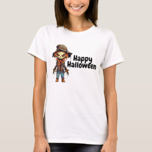 T-shirt Happy Halloween Déplaisant Scarecrow