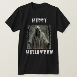 T-shirt Happy Halloween Déplaisant Skeleton Man