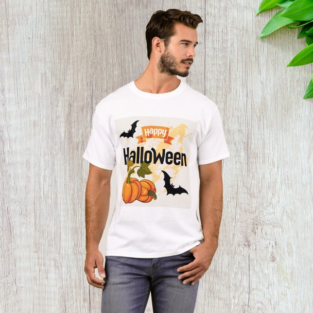 T-shirt Happy Halloween design (Créateur téléchargé)