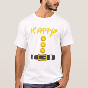 T-shirt Happy Halloween Dwarf Costume Color Matching
