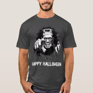 T-shirt Happy Halloween Frankenstein Monster
