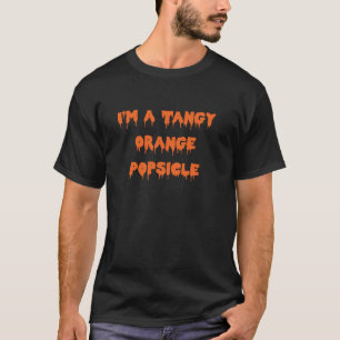 T-shirt Happy Halloween Je suis un Tangy Orange Popsicle É