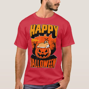 T-shirt Happy Halloween Party Cute Raring Kawaii Corgi Do
