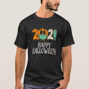 T-shirt Happy Halloween Quarantine 2021 Funny Citrouille I