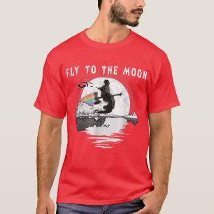 T-shirt Happy Halloween Sorcière Vintage Rétro Voler Vers
