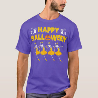 T-shirt Happy Halloween Squelette Ballerina Danse Ballet