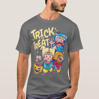 T-shirt Happy Halloween TrickorTraiter les enfants pour le