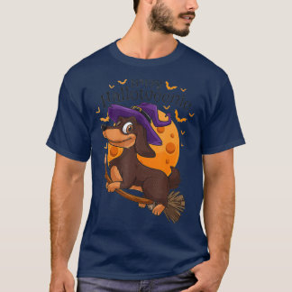 T-shirt Happy Halloweenie Dachshund Wiener Dog Halloween
