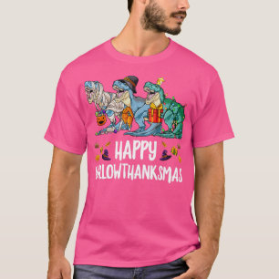 T-shirt Happy Hallowthanksmas Halloween Thanksgiving Chris