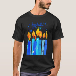 T-shirt Happy Hanukkah Festival of Light Star Of David